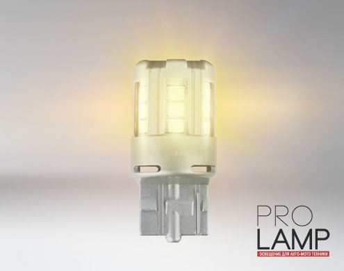 Светодиодные лампы Osram Standart Amber W21W - 7705YE-02B (2шт.) — Osram LEDriving STANDARD RETROFIT 7705YE 2